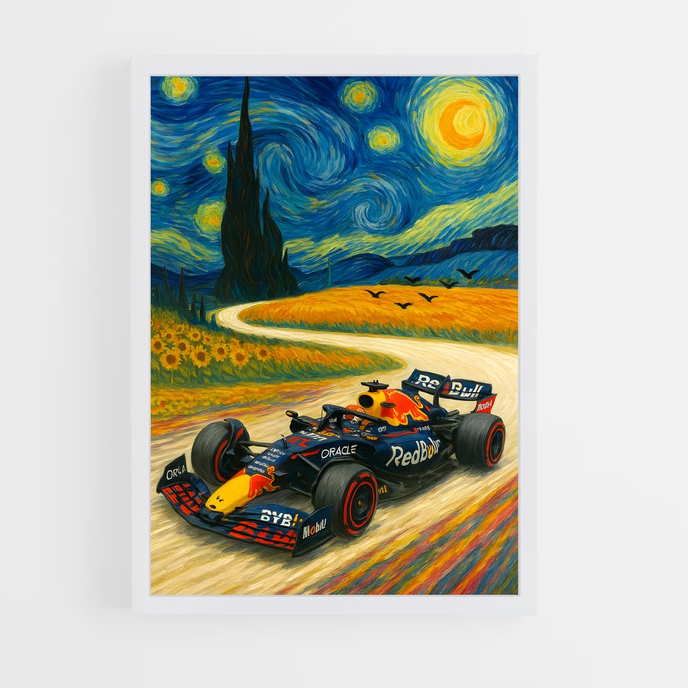 Poster Red bull technologique – affiche Voitures de Formule 1 (vue 3)